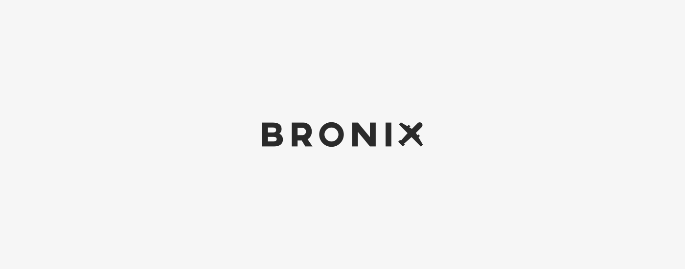 Bronix — Charcoal Wordmark on Crisp White
