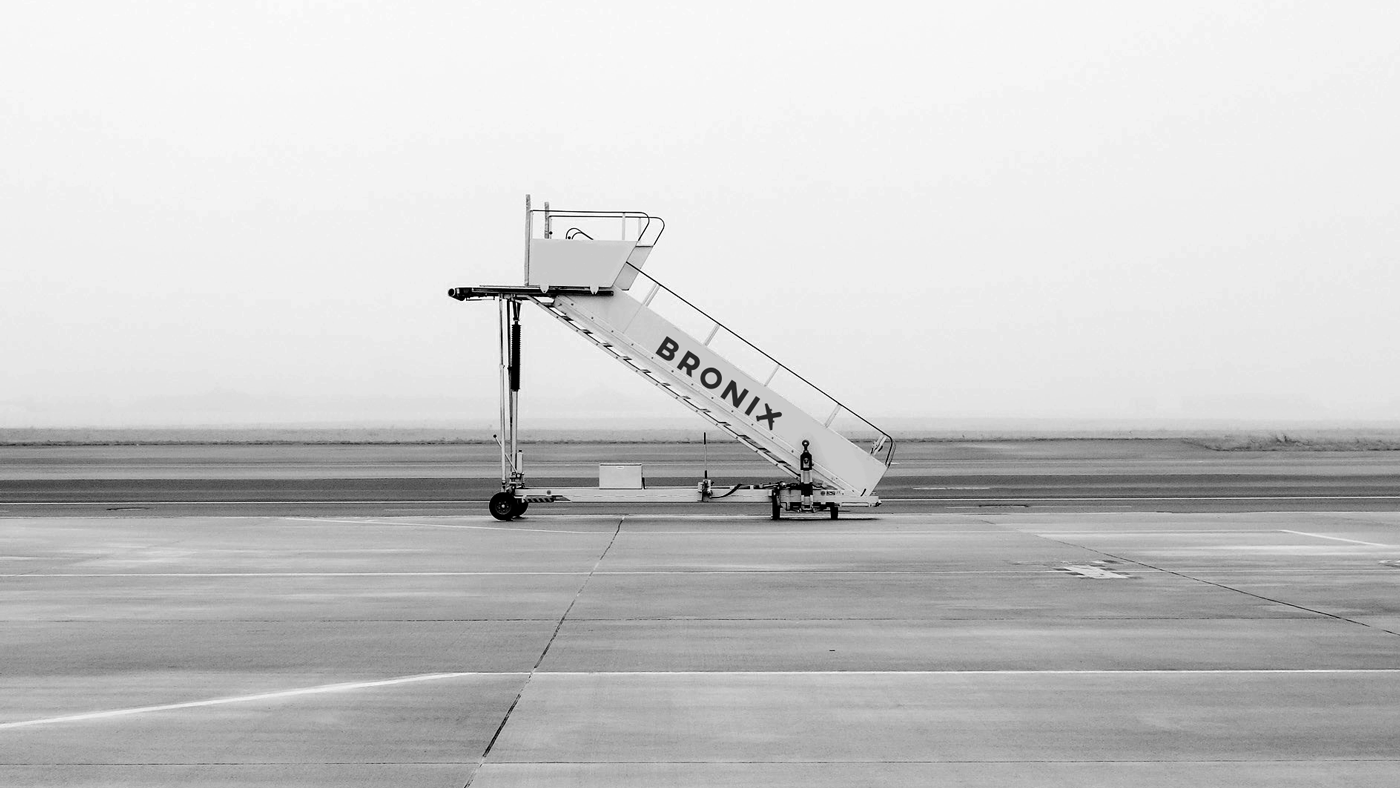Bronix — Aircraft Passenger Boarding Stairs on Tarmac