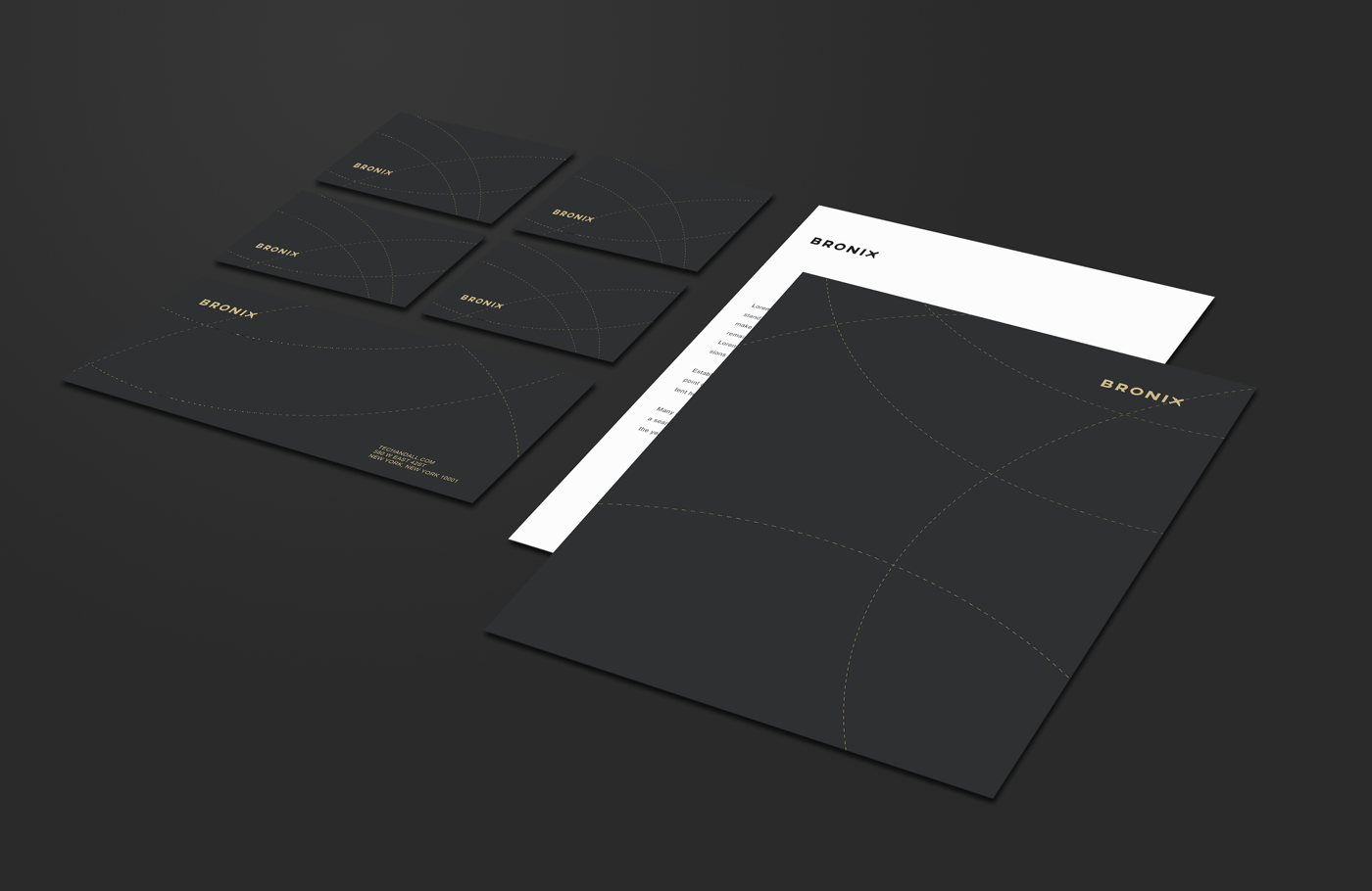 Bronix — Corporate Stationery Set and Letterheads