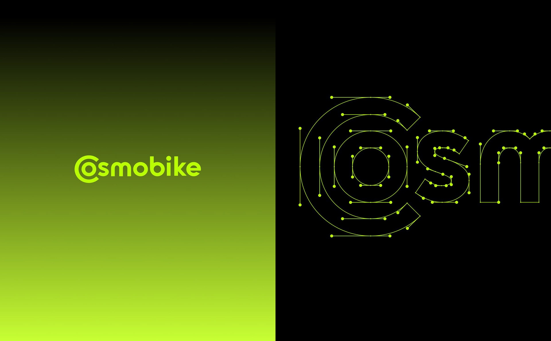 Cosmobike — Wordmark and Symbol Construction