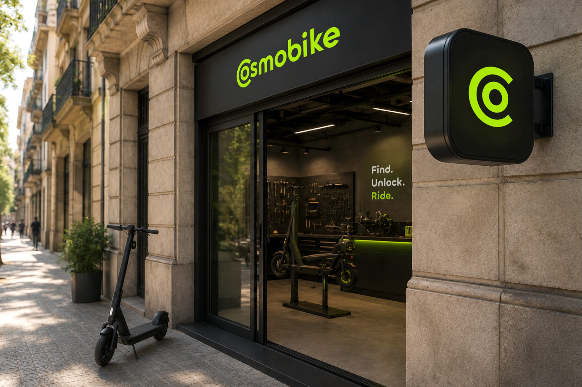 Cosmobike — Rider Apparel and Street Touchpoints