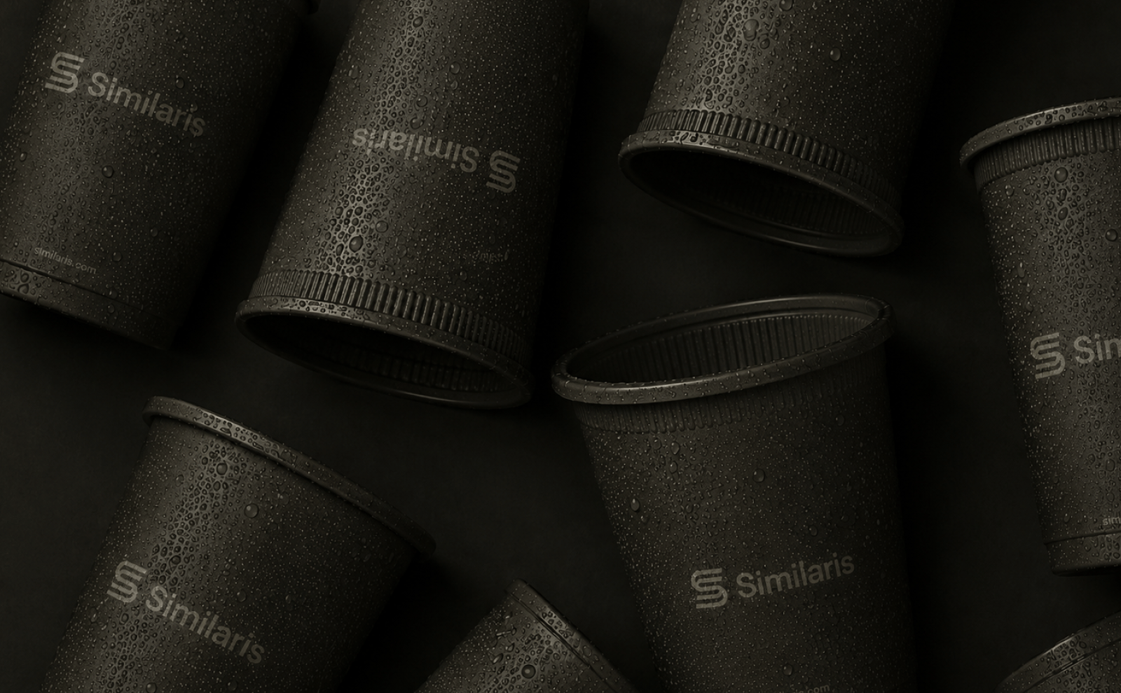Similaris — Matte Charcoal Coffee Cups