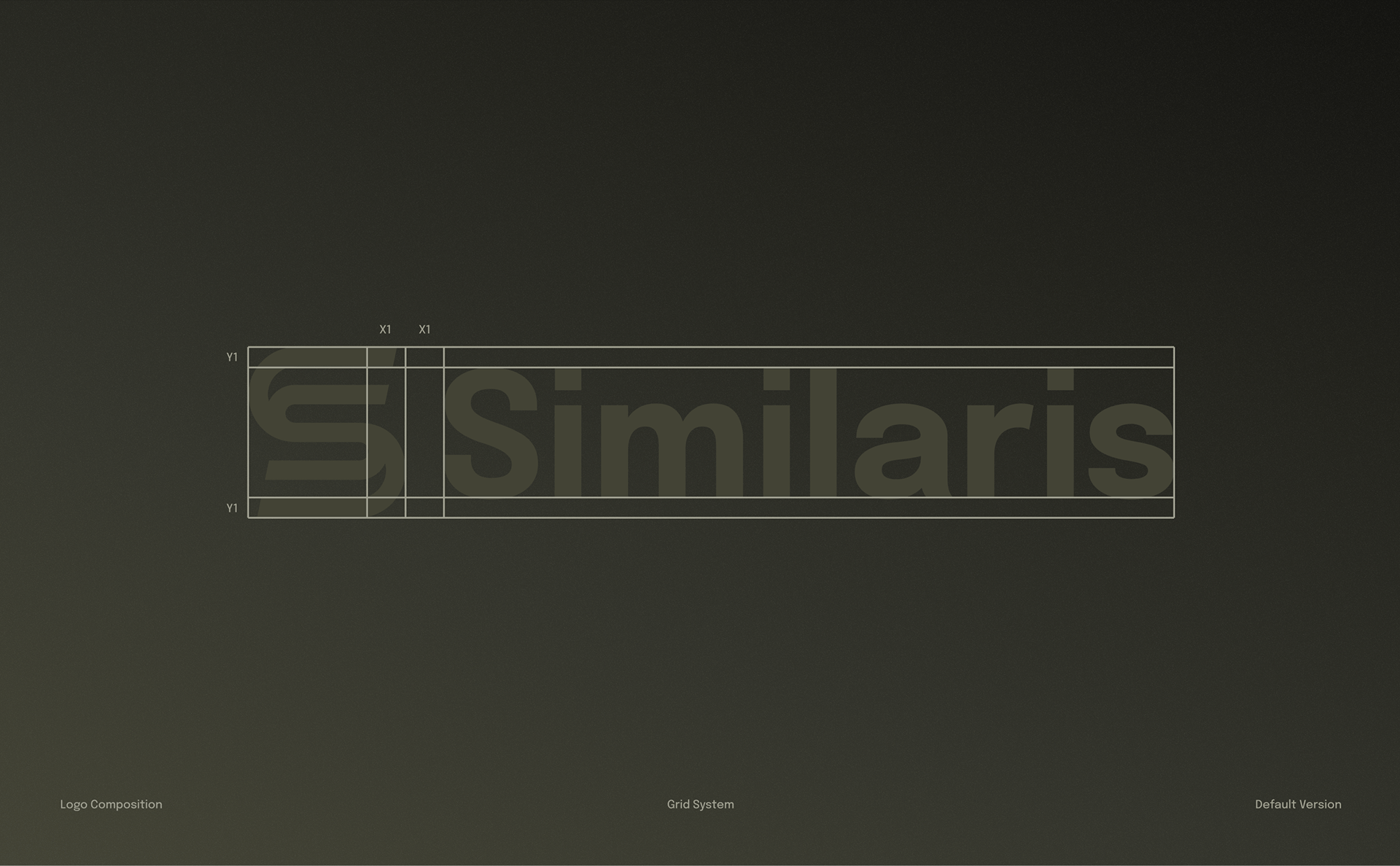 Similaris — Wordmark Composition Grid and Proportions