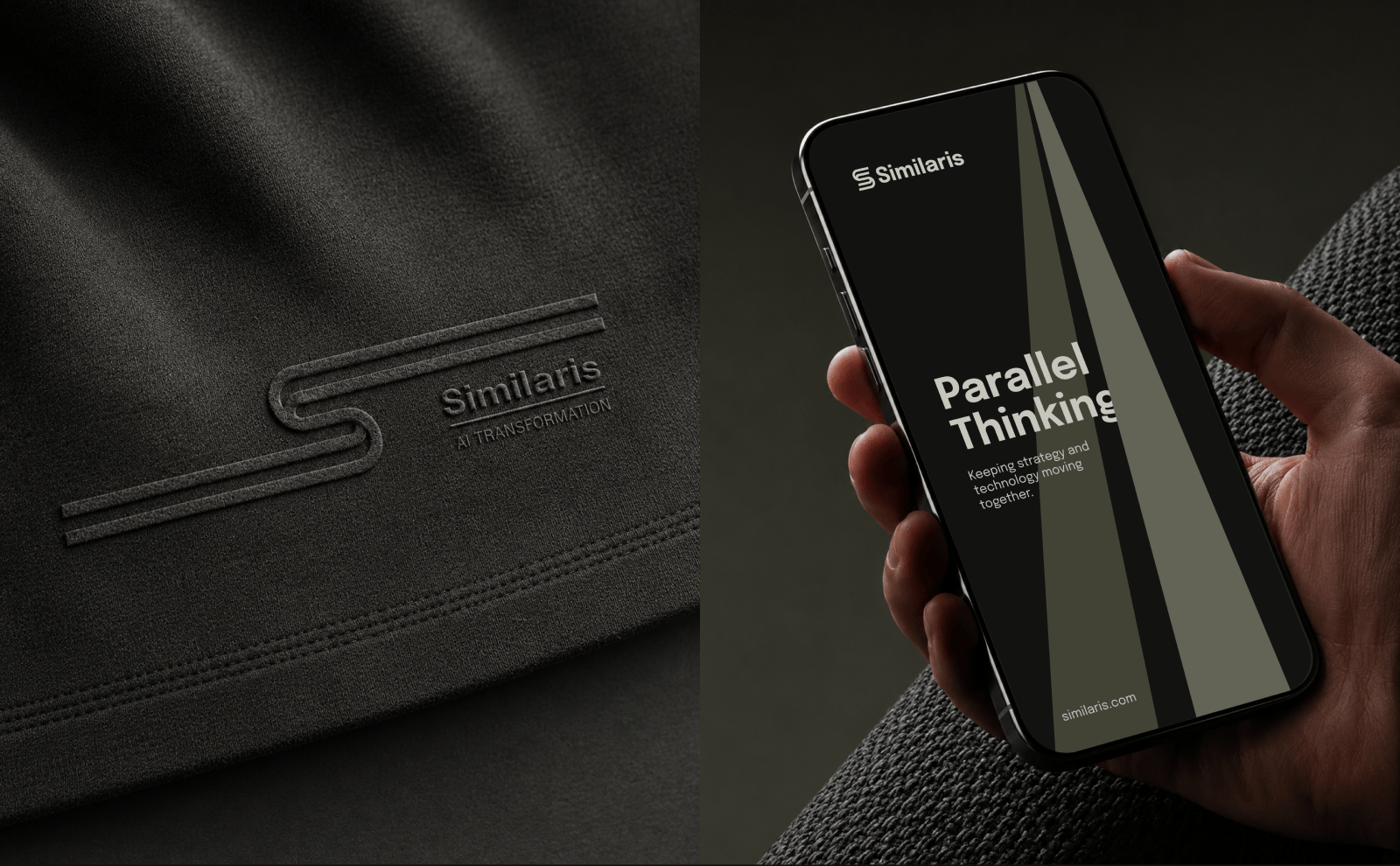 Similaris — Debossed Garment Detail and Mobile Screen