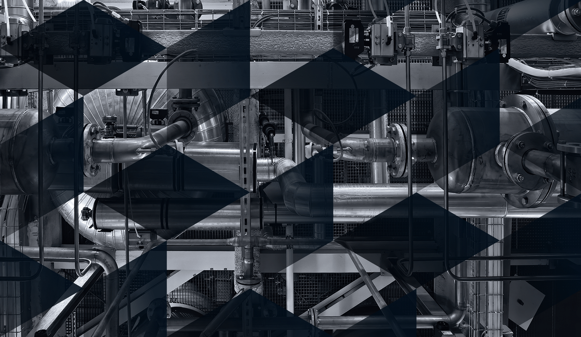 TAP System — Isometric Repeating Pattern Across Industrial Machinery