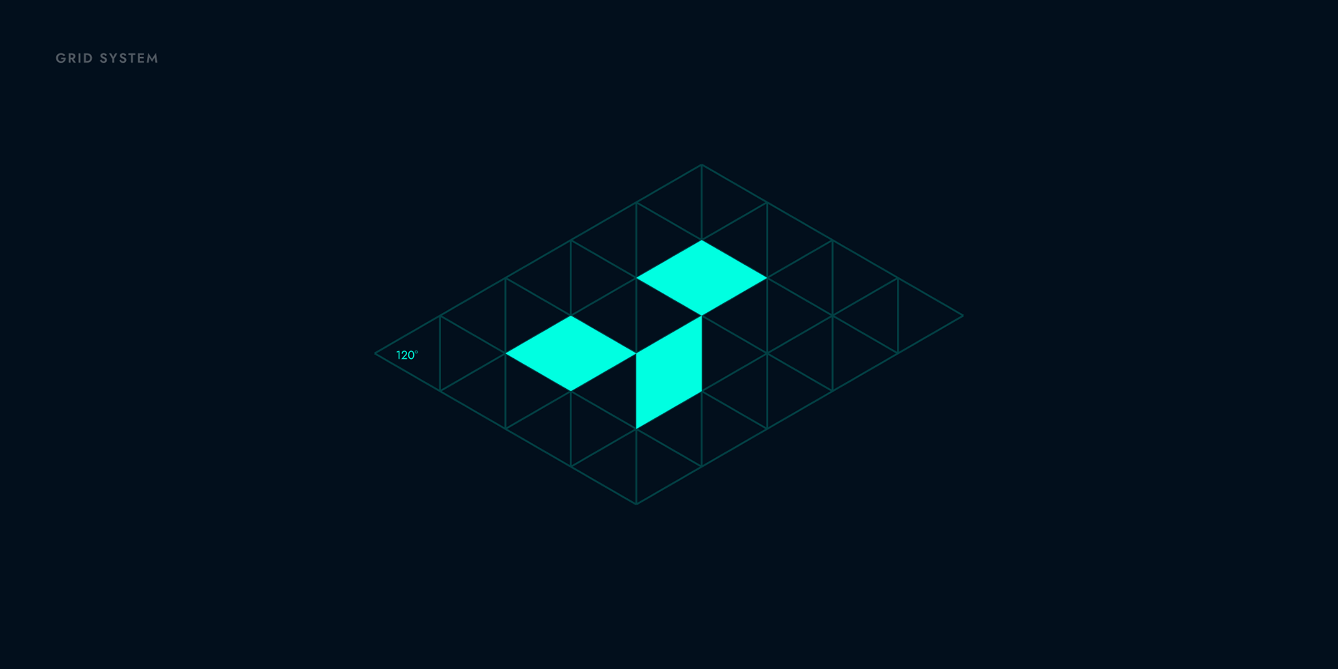 TAP System — Isometric Rhombus Grid Construction