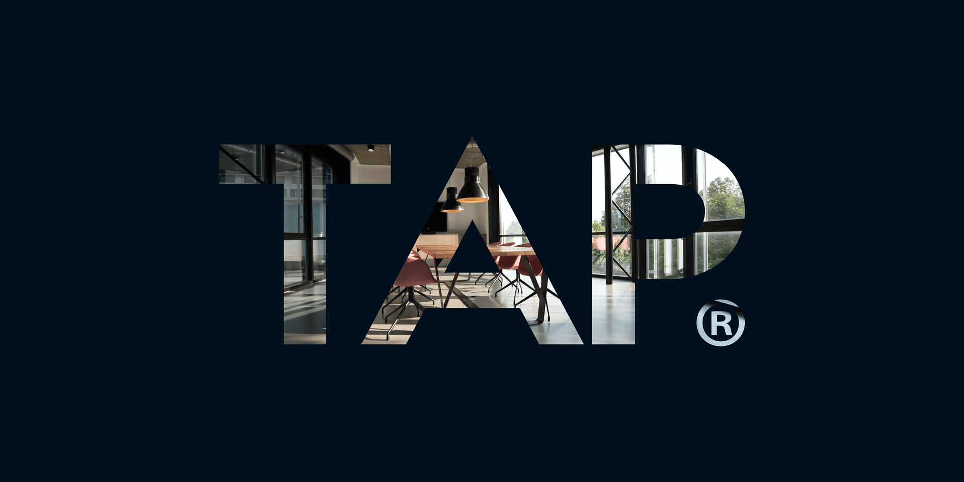 TAP System — Glass Atrium Large-Scale Monogram Graphic