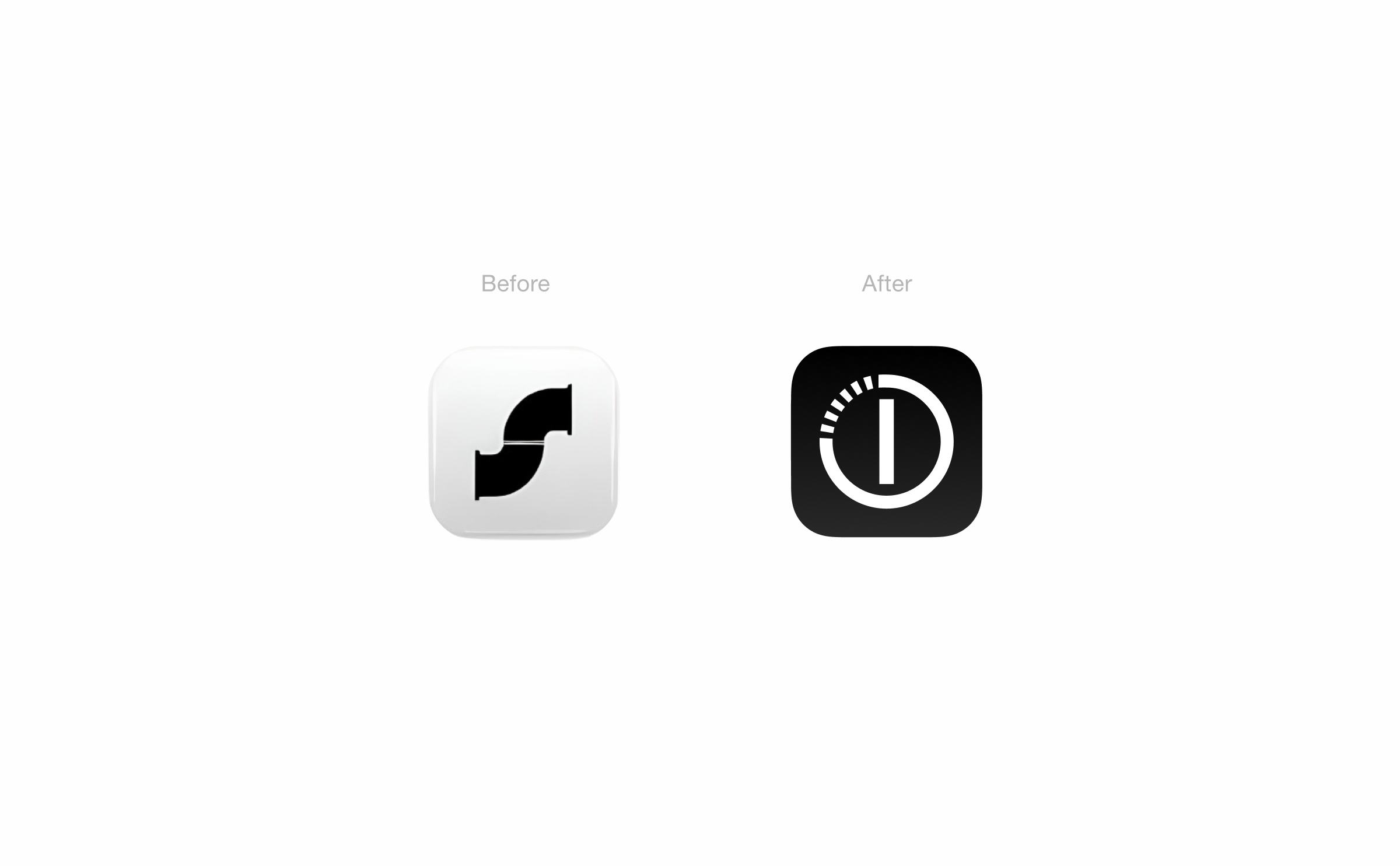 Screenpipe — Before and After App Icon Comparison