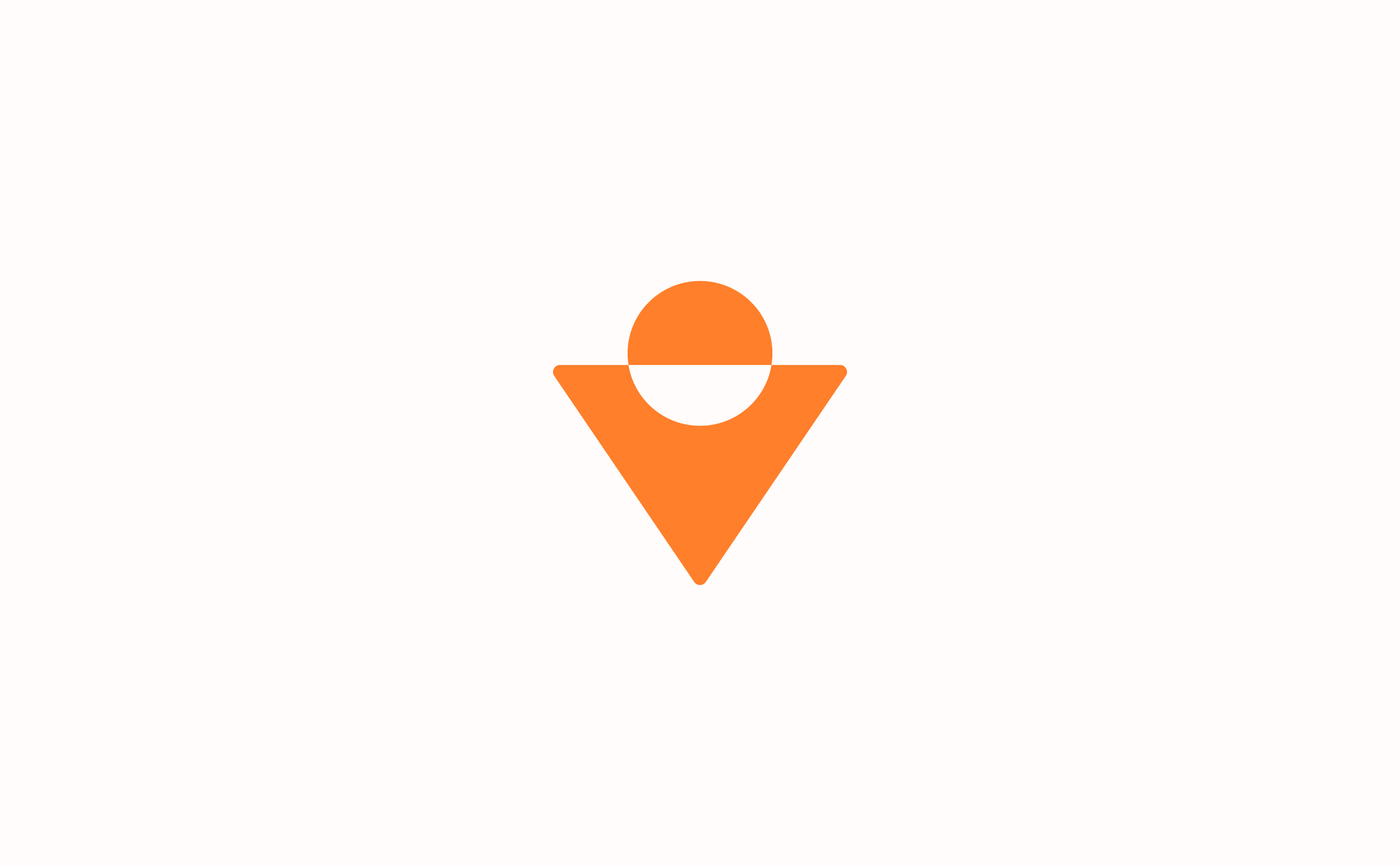 Vectorial — Symbol Construction Combining Arrow, Person, and Letter V